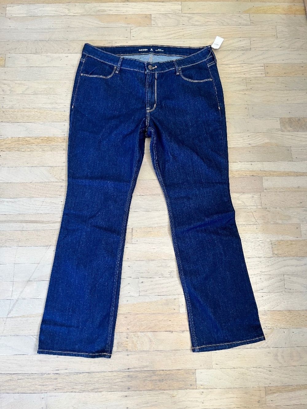 NWT Old Navy Mid-Rise WOW Boot Cut Jeans, 16 Petite